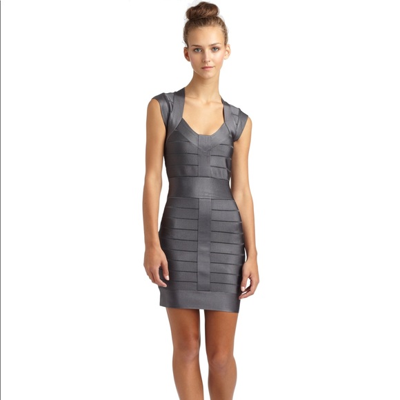 gray bandage dress
